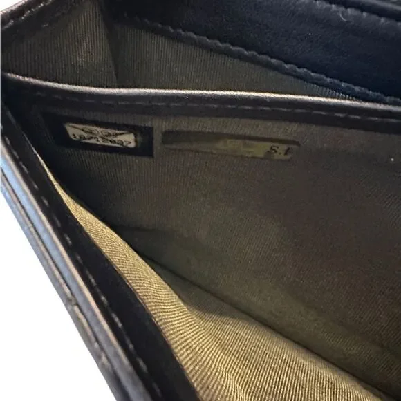 Chanel Black Quilted Leather Wallet